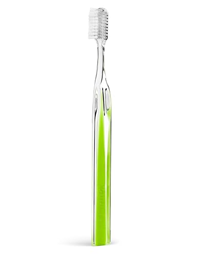 Supersmile Crystal Collection Toothbrush - Whitening Tooth Brush w/Ergonomic Handle - Patented 45° Soft Nylon Bristle Tooth Brushes for Adults & Children
