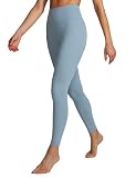 [CRZ YOGA] レギンス レディース ヨガパンツ ヨガ 着圧タイツ スパッツ ハイウエスト 美脚 九分丈 ヨガウェア Butterluxe アジアフィット 股下24インチ/60センチ キャンブリックブルー S