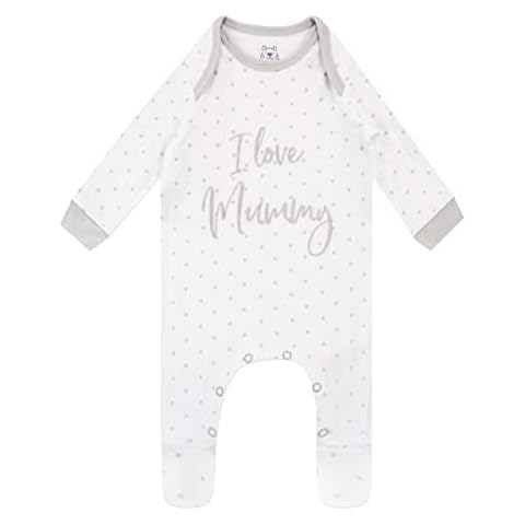 Harry Bear Baby Sleepsuit I Love Mummy White 0-3 Months Cover