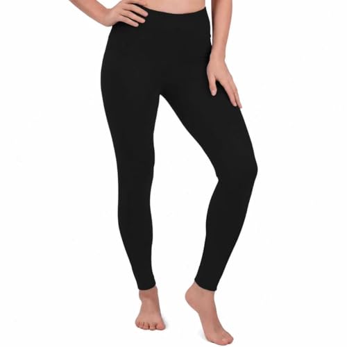 gyprprer Women’s 100% Merino Wool Baselayer Leggings，Thermal Bottoms, Moisture-Wicking Lightweight Long Underwear for Running, Hiking and Outdoor Activities Blacks