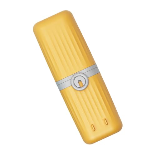 Tazze Spazzolino e Dentifricio Organizzatore Per Orale Resistente e Portatile Colore Giallo