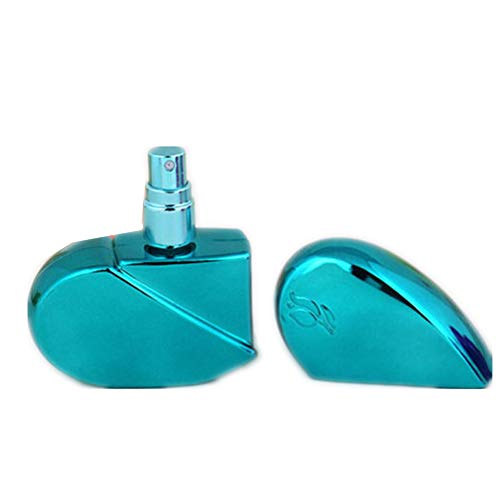 jingxiaopu Flacon Vaporisateur Vide Magnifiquement Flacon Parfum Vide Portable Flacon Miniature Parfum Bouteille De Voyage en Forme De Coeur pour Parfum Green Cover