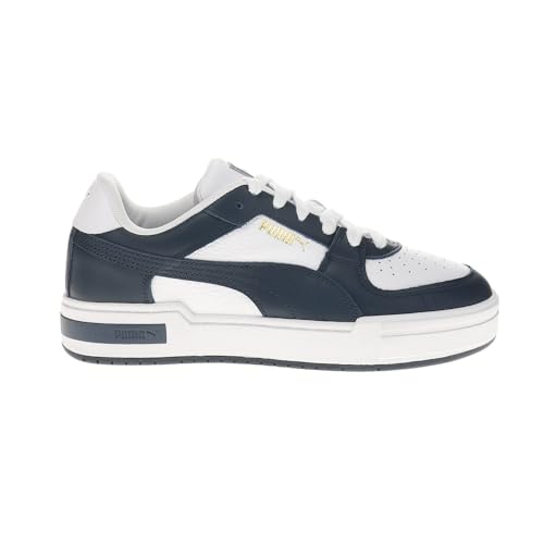 PUMA Zapatillas clásicas Ca Pro para hombre, color blanco, Puma Blanco/Club Navy/Puma Team Gold, 41 EU