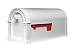 Gibraltar Mailboxes Laurel Medium Capacity Rust-Proof Plastic White, Post-Mount Mailbox, LM11000W