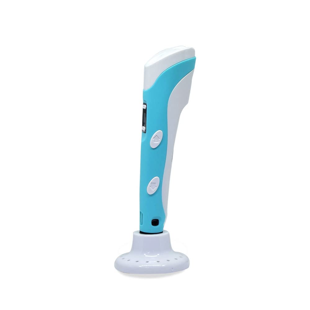 3D Doodle Pen with LCD Screen, Free Sample Filament & Stencil - by 3D Print World (Blue)-image-24