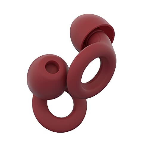 Image of Loop Quiet - Ear Plugs for Sleep - Super Soft, Reusable Hearing Protection in Flexible Silicone for Noise Reduction & Flights - 8 Ear Tips in XS /S /M /L - SNR 24dB & NRR 14 Noise Cancelling - Red