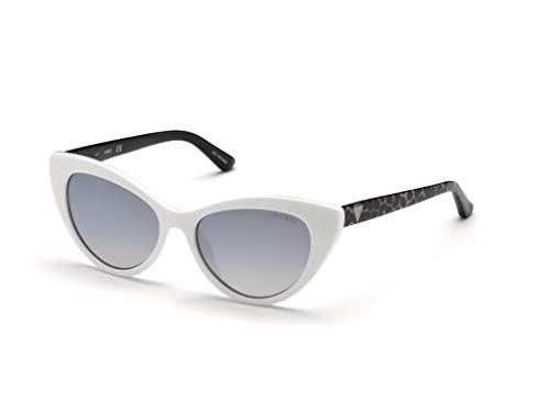 Preisvergleich Produktbild Guess Unisex-Erwachsene GU7565 21C 53 Sonnenbrille, Weiß (Bianco / Fumo Specchiato)