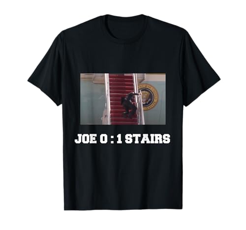 Joe Biden Falling Down Stairs Joe Vs Stairs Humoristique T-Shirt