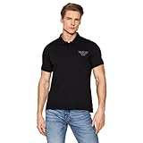 Emporio Armani Swimwear Herren Polo S/Sleeve Essential Polohemd, Black, M