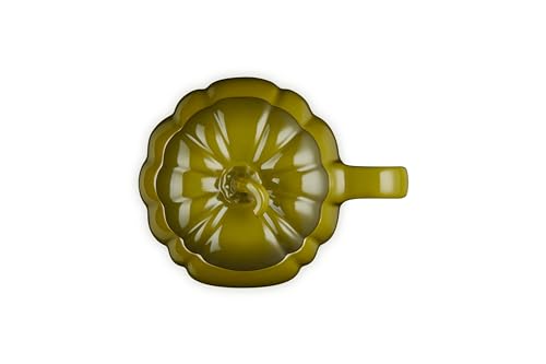 Image of Le Creuset Stoneware Pumpkin Mug with Lid, 14 oz., Olive