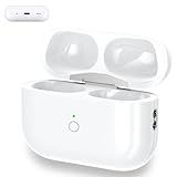 Wireless Charging Case Replacement Compatible with AirPods Pro 1/2 Generation, AirPods Pro 1st & 2nd Charger Case with Bluetooth Pairing Sync Button - No Earbuds，with Lightning Port