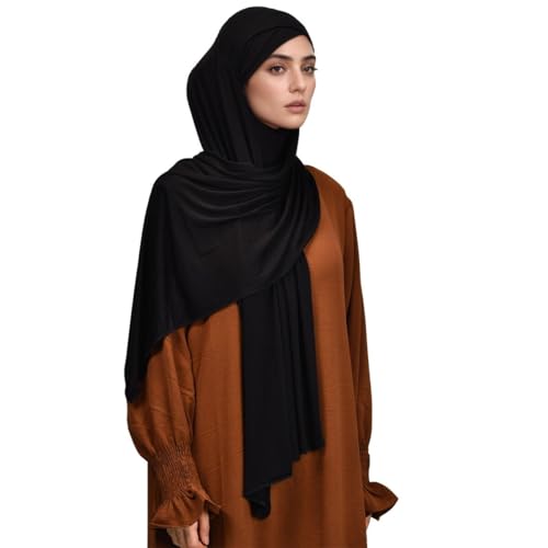 Pre-sewn Instant Hijab Non-slip Scarf for Women Modal Jersey Head Scarf Wrap for Women