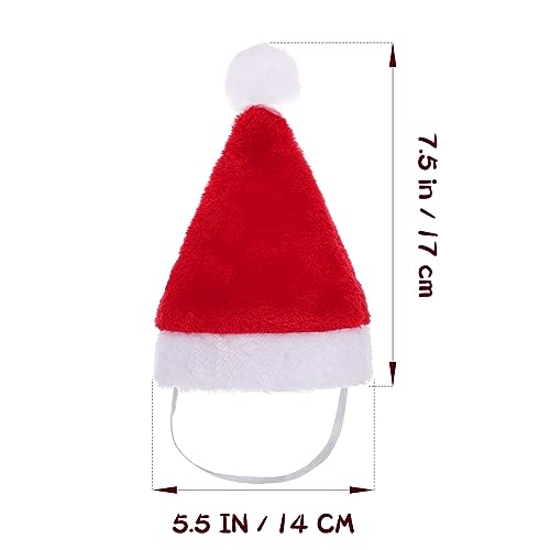 Sombrero Navideño para Mascotas Mini Rojo miniatura 2