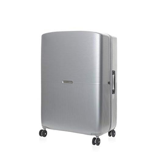 Mandarina Duck Aircase PXV05 - Maleta rígida, tamaño grande, color plateado, tamaño grande