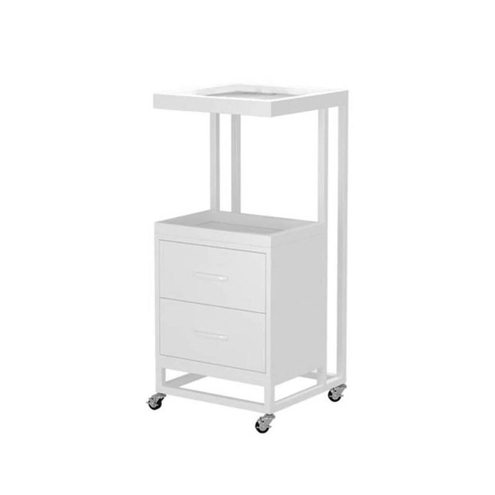 JKJZSALJ Salon Trolley Cart - With Wheels Mobile Storage Tray Cart -For Beauty Salon Makeup Storage Spa Service Instrument Storage Tray,E,37x37x85cm