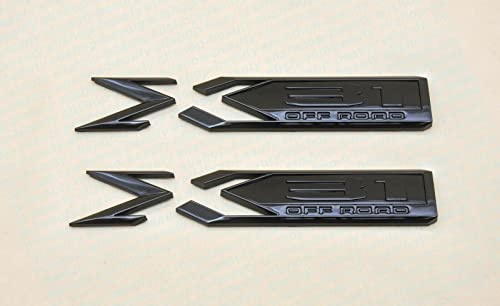 Image of 2Pack X31 Off Road Emblem 84682662 Rear Bodyside Badge Nameplate Letter Replacement for 2019 2020 2021 2022 GMC Sierra 1500 (Glossy Black)