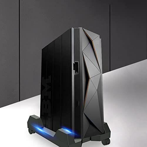Soporte para computadora torre, carrito para CPU con ruedas, soporte para host de computadora para escritorio en casa y oficina miniatura 6