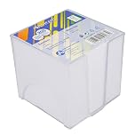 Westcott note block white 800 sheets in note box | memo block with 9 x 9 cm sheets in white | sturdy box made of transparent plastic | FSC-certified paper 80g/m² | E-733205 00