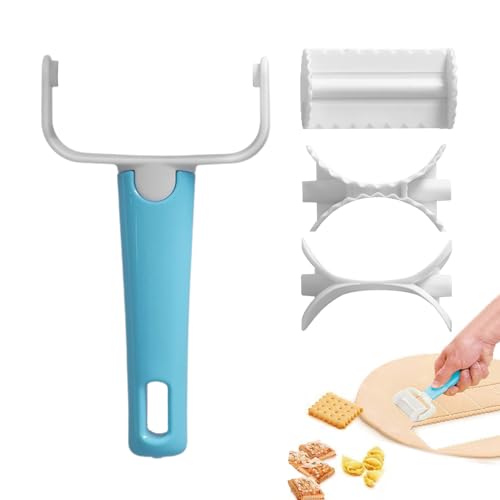 Rueda Cortadora para Masa - Herramienta Portátil para Cortar Pasta | Cortador Rodante Para Hornear - Para Ravioli, Pan, Hogar, Dormitorio, Restaurante, Apartamento, Alquiler, Panaderías, Cafetería