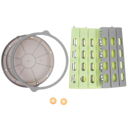 NUOBESTY Cubo de Basura Plegable sin Tapa de Polipropileno PP Gris Verde Tamaño Pequeño Papelera Portátil para Oficina Dormitorio y Cocina Bote de Residuos Fácil de Limpiar
