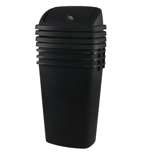 Set de 4 Canecas de Basura Plásticas 13 Galones Negro miniatura 7
