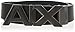 Armani Exchange Men's Leather Wide Logo Belt Buckle, Black/Phantom, 36