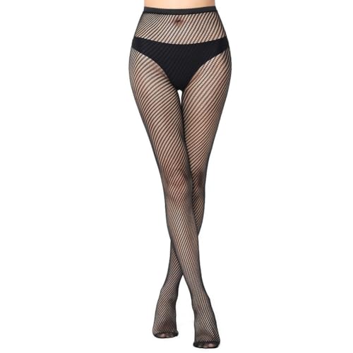 Eforcase Women's Fishnets Tights Mesh Fishnet Stockings Tights High Waist Stretchy Patterned Pantyhose Fishnets Tights