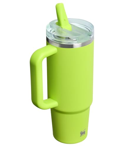 Image of STANLEY Quencher ProTour Flip Straw Tumbler with Leakproof Lid 30 oz | Built-In Straw & Handle | Cupholder Compatible for Travel | Insulated Stainless Steel Cup | BPA-Free | Chartreuse