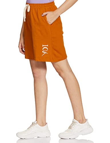 Image of YOI Women's Boyfriend Shorts (2022YOISS14 Orange Large)
