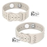 Hion Motion Sickness Bracelets Sea Sickness Wristbands for Motion Sickness/Morning Sickness/Pregnancy Nausea Anti Nausea Bands Acupressure Wristband Motion Sickness Bands（1Pair Starlight）