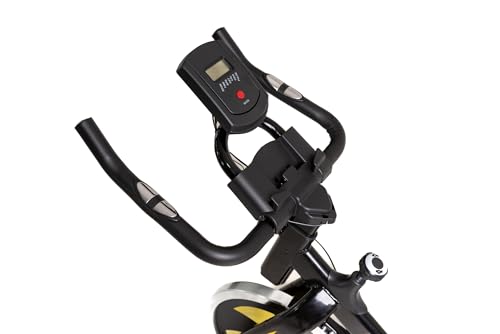 Bicicleta Ergométrica WCT Fitness Spinning Roda Inércia 13Kg Preto Amarelo Uso Doméstico Bike Exercí