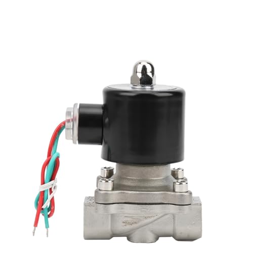 G3/8in Solenoid Valve Direct Acting Normally Closed Stainless Steel for Water Air Oil 2 Port Solenoid Valve Industrial Equipment(DC12V)