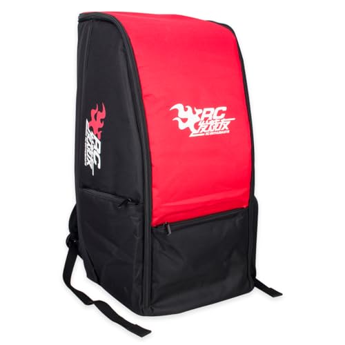 VNUHV RC Car Storage Bag Outdoor Backpack Large Capacity for 1/10 RC Crawler Axial SCX10 90046 90047 Capra TRX4 TRX6 D90 TF2 CC01 Part (Red)