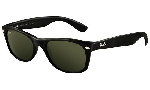 Ray-Ban New Wayfarer lunettes de soleil contre la fatigue oculaire monture noire 55 mm