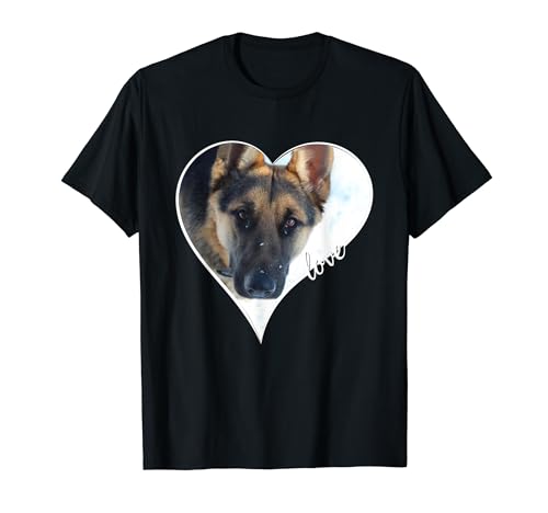 I Love My German Shepherd Dog Puppy Pet Lover Regali Maglietta