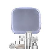 Bolsa cosmética transparente - Tote de moda portátil, caja 'organizador de decoración reutilizable | Cuidado de asistencia de viaje multifuncional con compartimentos. Bolsa de aseo para, S, Consulte