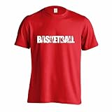 [アートワークスコウベ] バスケ Tシャツ 半袖 練習着 ドライ プレイング バスケロゴ ユニセックス XL レッド