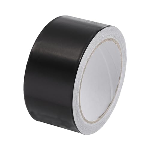 Image of uxcell Aluminum Foil Tape 2 Inch x 22 Yards Black High Temperature Tape for HVAC, Sealing, Patching Hot and Cold Air Ducts 1 Pcs