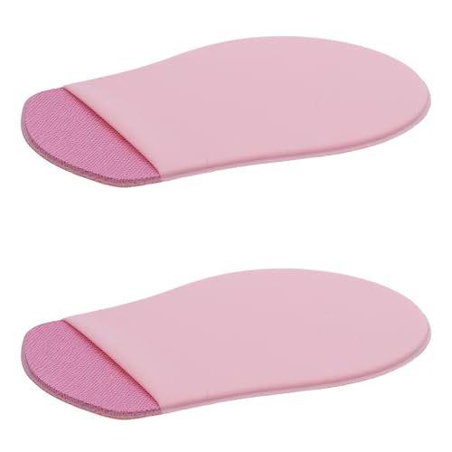Funda elástica adhesiva para ratón inalámbrico, bolsa autoadhesiva rosa para portátil de 2 uds