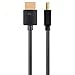 Monoprice Certified Premium HDMI Cable - 3 Feet - Black (3 Pack) 4K@60Hz HDR 18Gbps 36AWG YUV 4:4:4 - Ultra Slim Series