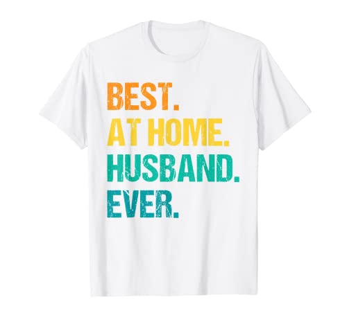 Homme Best At Home Husband Ever Retro Vintage Design Funny Husband T-Shirt