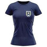 Scotland Badge Soccer Jersey Football Shirt for Women, Europa Soccer Apparel, Scottish Football Jersey Shirt Navy Blue