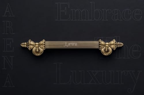 Image of Arena 18 Inches Antique Brass Door Handles for Main Door Handle Big Size | Push Pull Handle | Main Door Handles for Home Office Furniture | Handle Without Lock | Door Lock Handle (Pack of 1, Zinc)