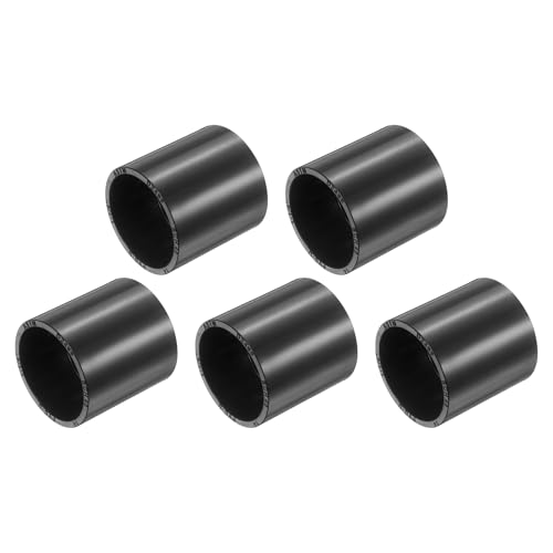 QUARKZMAN 5Pcs Raccord En PVC, Raccord Droit 1-1/4" SCH40 Pour Tuyaux En PVC, Connecteur D'Adaptation À Emboîtement Coulissant 2 Voies Grade Meuble Pour Irrigation, Piscine & Plomberie, Gris