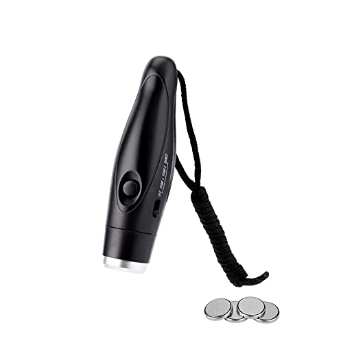 MOUNCHAIN Electronic Whistle, Battery Operated Whistle Adjustable 3 Different Loud Whistle Sounds with Lanyard Handheld Electronic for Outdoor Games Sports Training Camping Hiking Boating Emergency