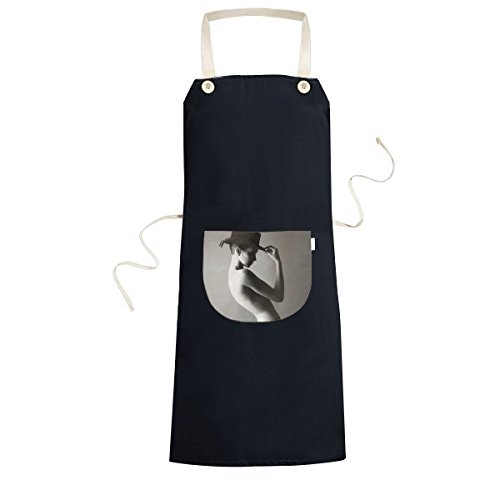 Tabliers de cuisine sexy girl avec bavoir de poche noir pour chefs