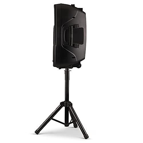 Qfx Pbx-61161 15" Portable Party Speaker With Wireless Microphone & Stand, Black #TOP4