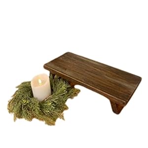 Red Fox Primitives Rustic Wooden Table Riser to Elevate Your Home Decor Style Use as a Fancy Centerpiece on Countertops Kitchen Islands or Dining Tables Handmade Solid Sturdy in 2 Colors