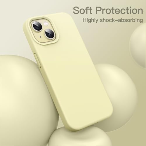 Image of JETech Silicone Case for iPhone 15, Yellow