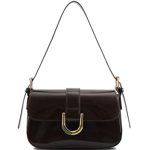 Image of Small Shoulder Bag for women,Crossbody Purses,Leather Tote Handbag Clutch Hobo Purse,with Zipper Closure for Women